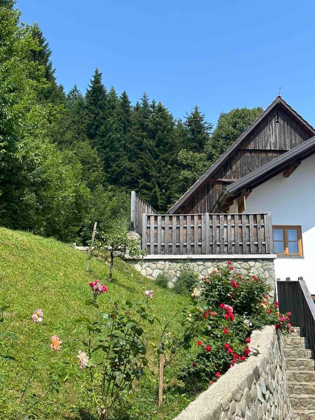Ferienwohnung Rose garden Ljubno Exterior foto